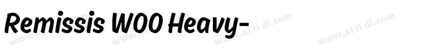 Remissis W00 Heavy字体转换